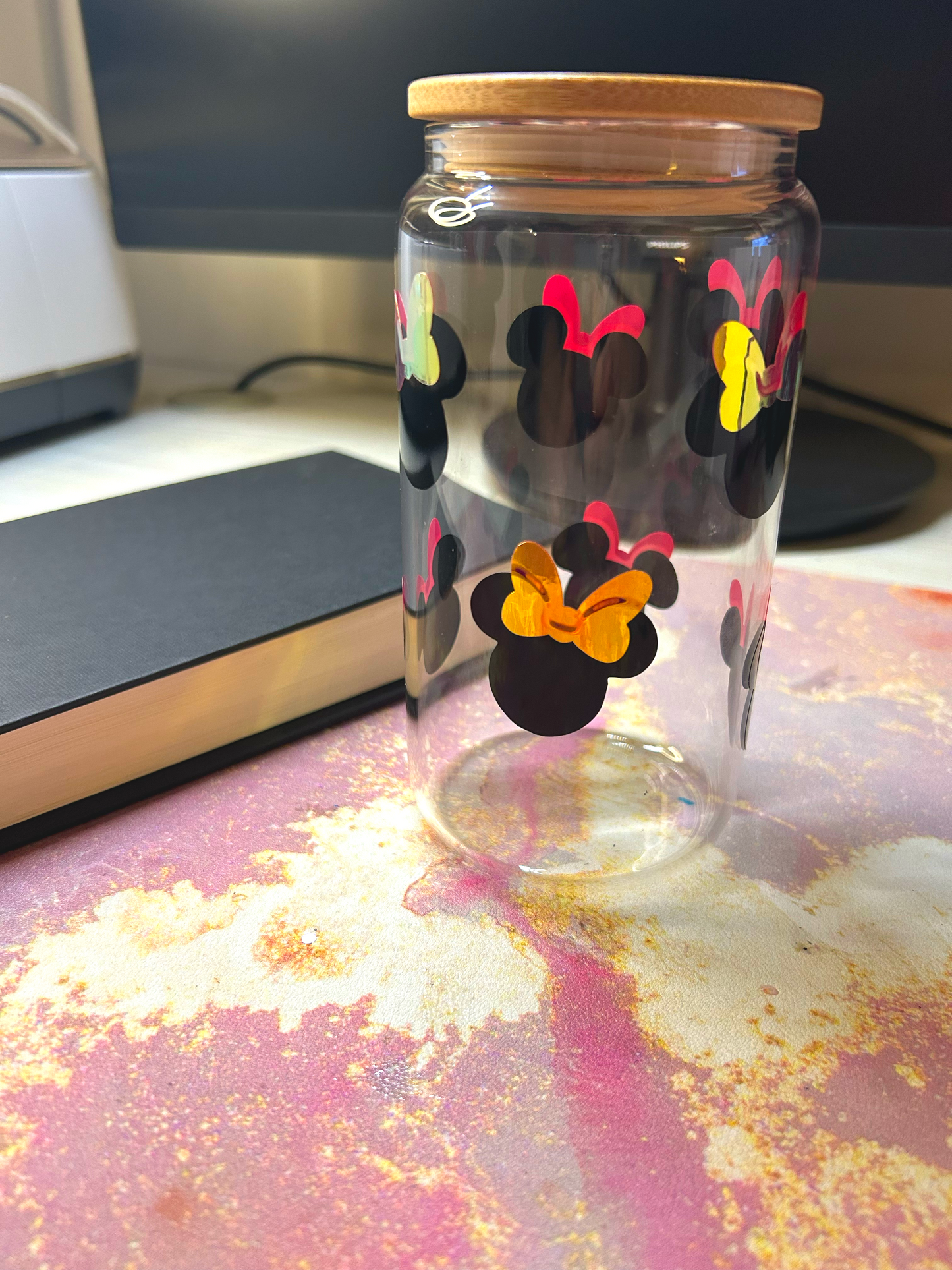 Minnie Mouse Glass Cup