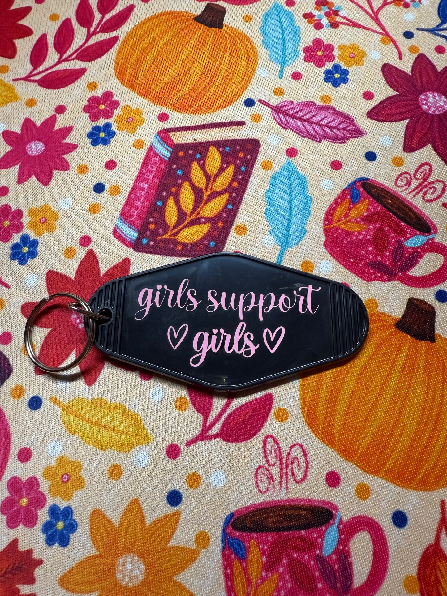 “Girls support girls” keychain