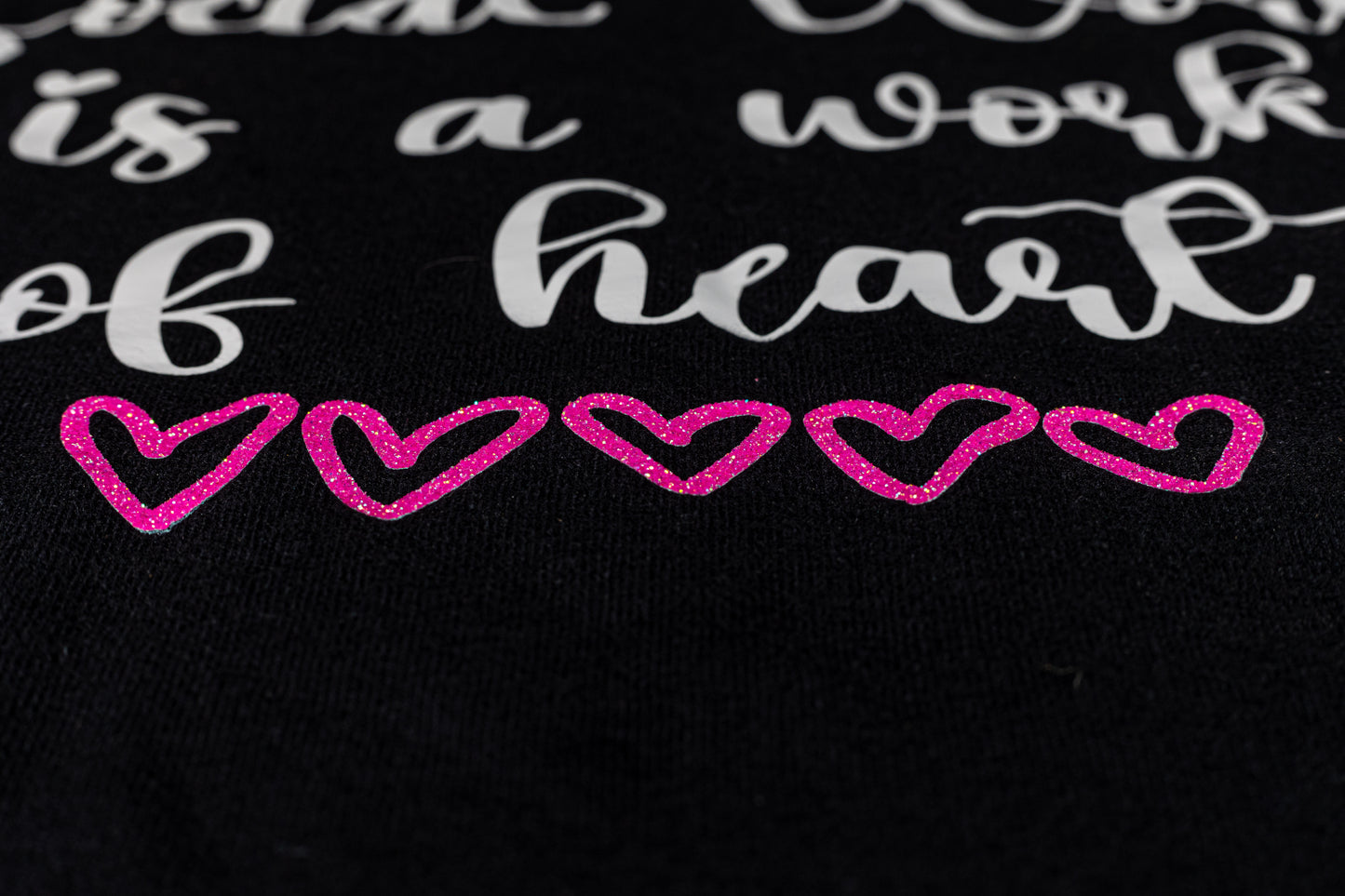 “Social Work is a work of heart” short sleeve t-shirt
