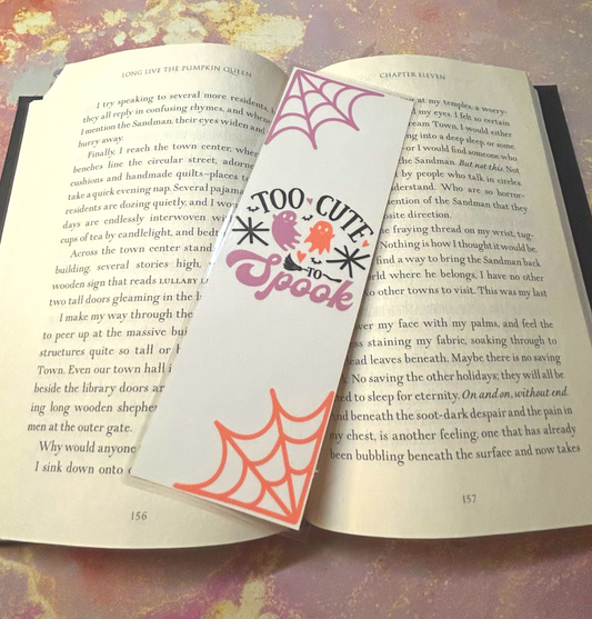 “Too Cute To Spook” Bookmark