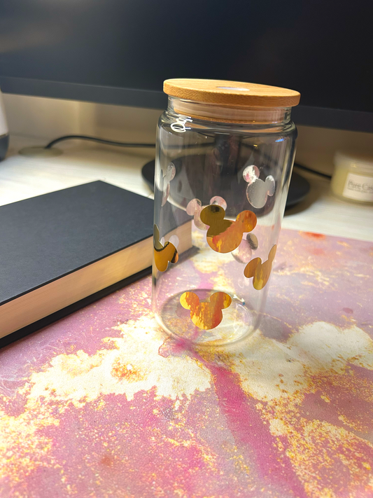 Mickey Mouse Glass Cup