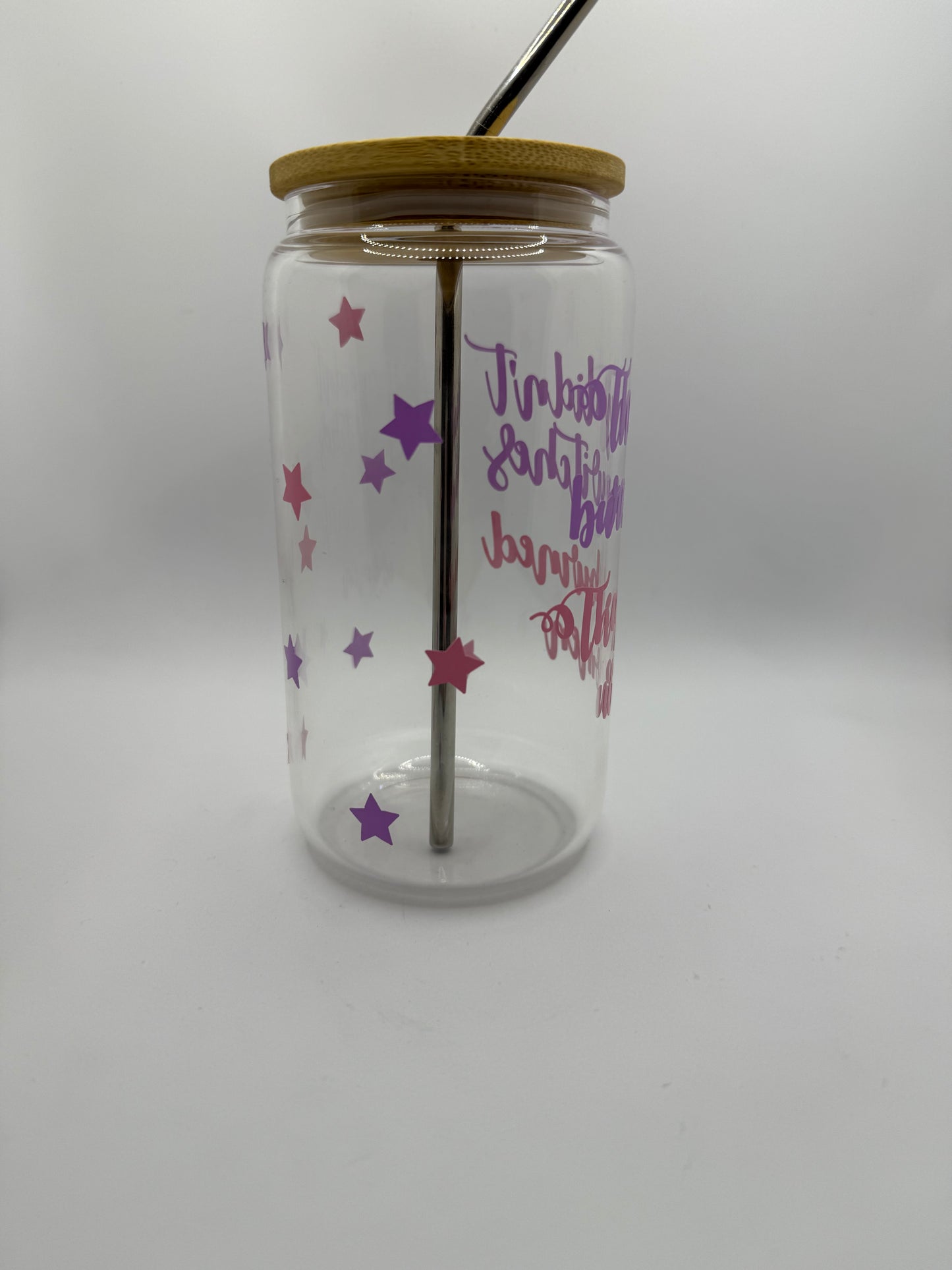 Women empowerment glass cup