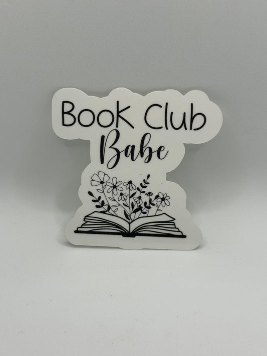“Book club babe” Sticker