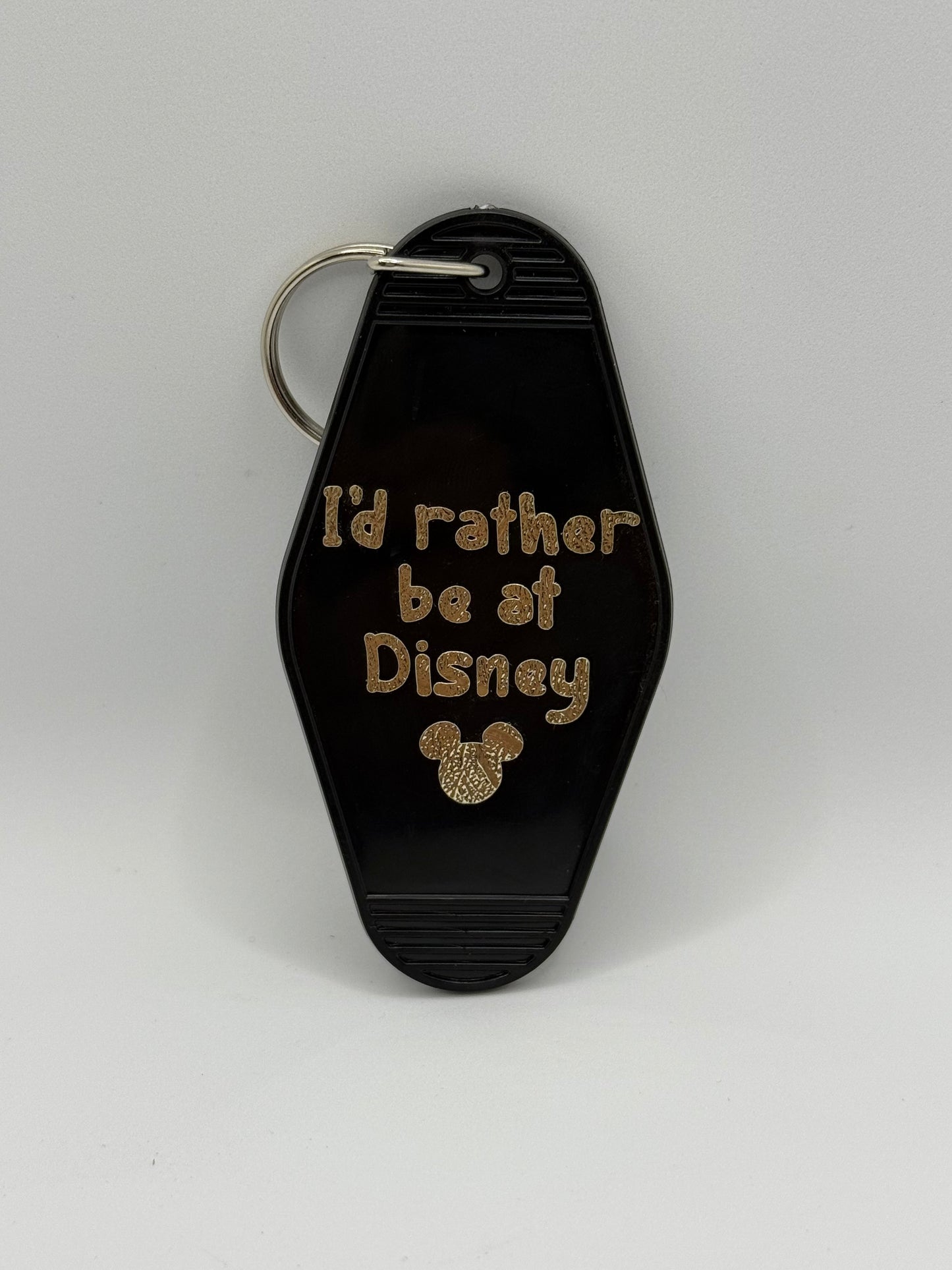 “I’d rather be at Disney” Vintage Keychain