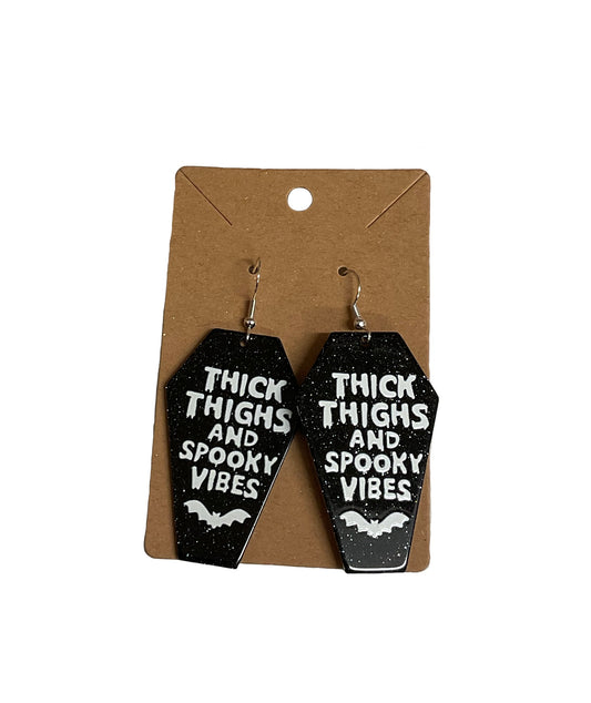 Thick Thighs and Spooky Vibes Earrings