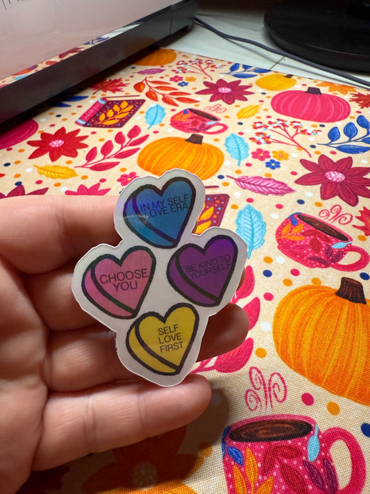 Self love sweethearts sticker