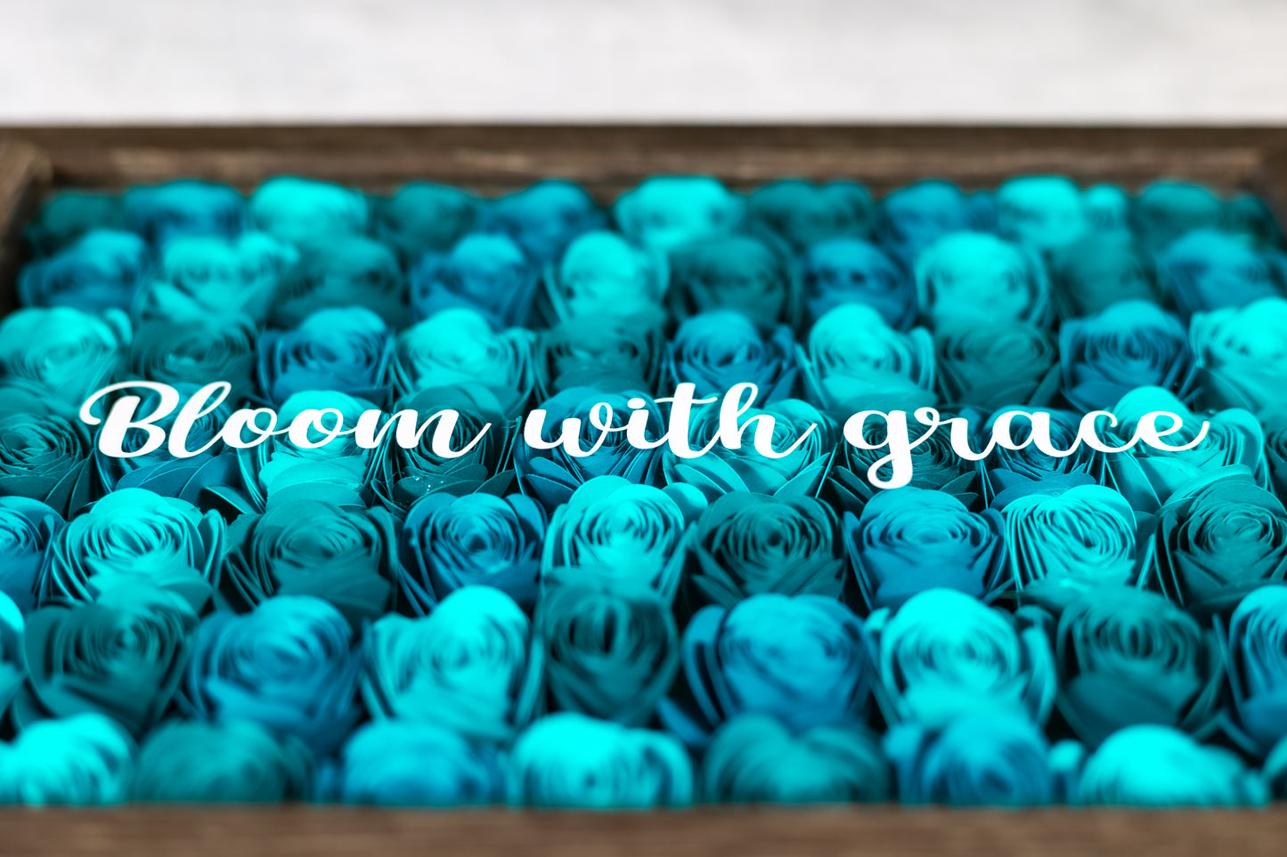 Paper Flower Shadow Box