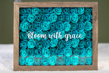 Paper Flower Shadow Box