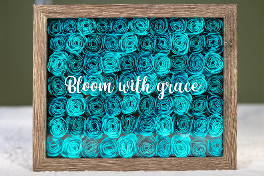 Paper Flower Shadow Box